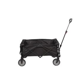 Folding Multipurpose Camp Wagon Cart;  Black