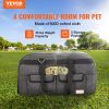 VEVOR Cat and Dog Carrier with Wheels, Rolling Pet Carrier with Telescopic Handle and Shoulder Strap, Dog Carrier with Wheels for Pets, with 1 Folding