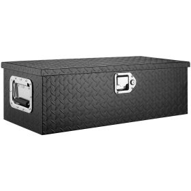 VEVOR Heavy Duty Aluminum Truck Bed Tool Box, Diamond Plate Tool Box with Side Handle and Lock Keys, Storage Tool Box Chest Box Organizer for Pickup (Default: Default)