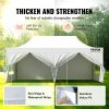 VEVOR 10x10 FT Pop up Canopy with Removable Sidewalls, Instant Canopies Portable Gazebo & Wheeled Bag, UV Resistant Waterproof, Enclosed Canopy Tent f