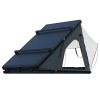 Trustmade Luxurious Triangle Aluminium Black Hard Shell Grey Rooftop Tent for Camping